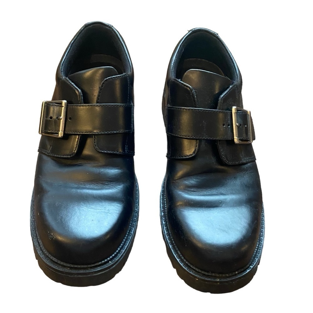 G.H. Bass TM65 Black Leather Monk Strap Shoes Men’s Size 10M - Picture 3 of 8